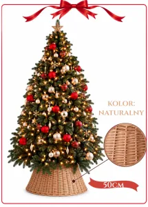 OSŁONA WIKLINOWA NA STOJAK  50 cm NATURALNY 