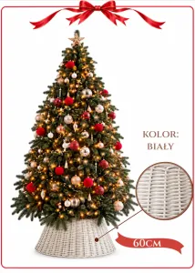 OSŁONA WIKLINOWA NA STOJAK  60 cm BIAŁY  