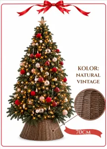 OSŁONA WIKLINOWA NA STOJAK  70 cm NATURAL VINTAGE    